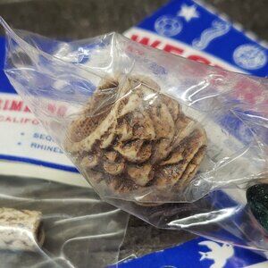 Vintage Westrim Porcelain Beads  crafts macrame Various shapes 8pc lot